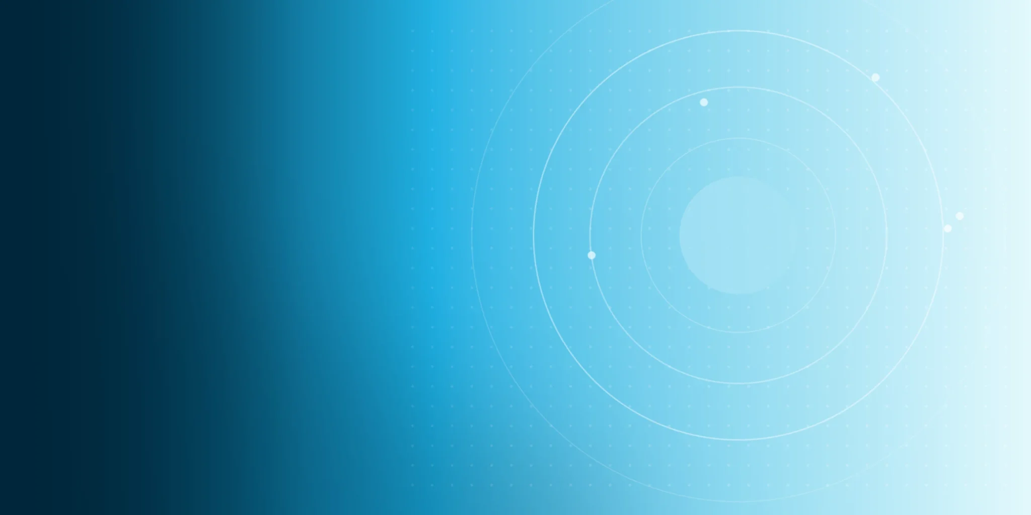 Abstract concentric ring graphic on a blue IM&PC banner for a guide to whether strep throat resolves without antibiotics