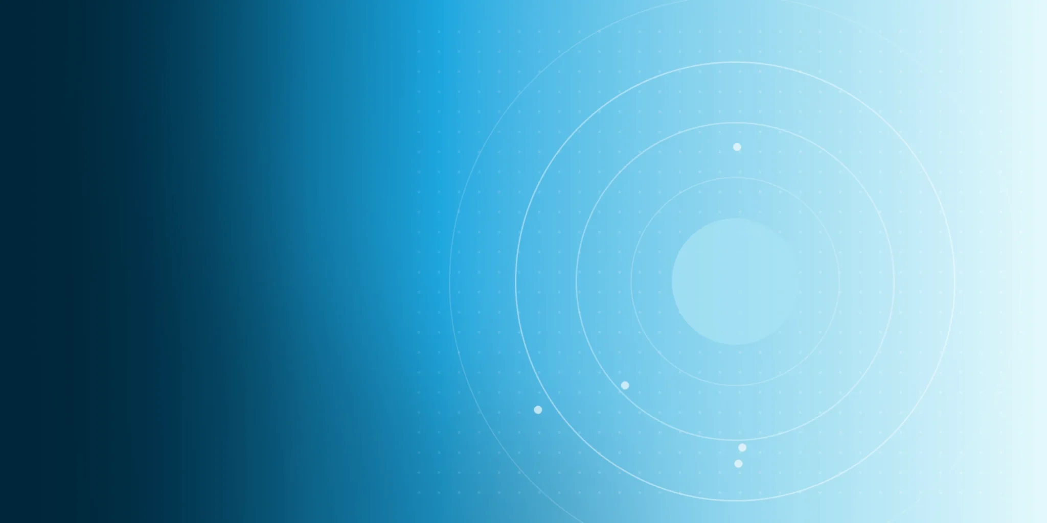 Abstract concentric ring graphic on a blue IM&PC banner for a guide to easing a constant cough in a child